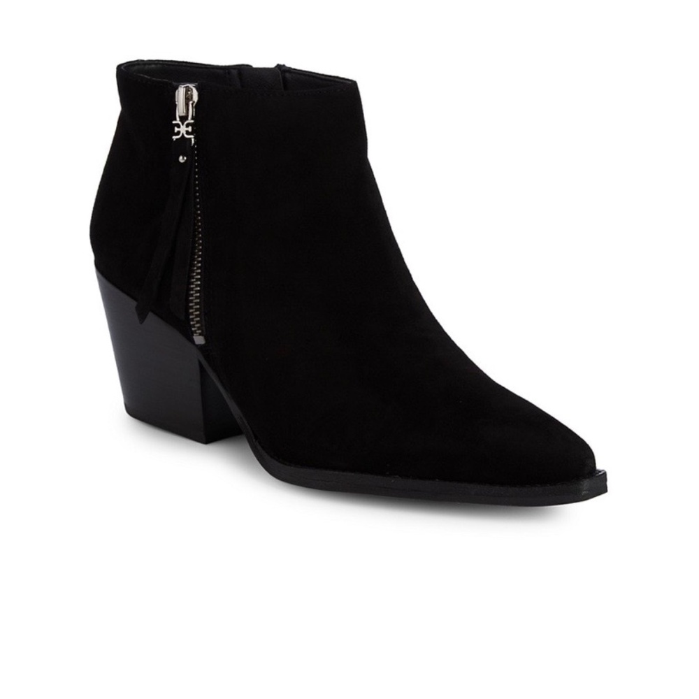 🔥Sam Edelman Walden Suede Leather Booties- black